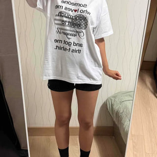 Someone Lettering Unisex Cotton Short Sleeve T-shirt