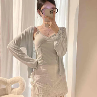 Mucoa Open Slim Cardigan