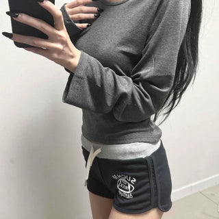 Round Slim Cover Long Sleeve T-shirt