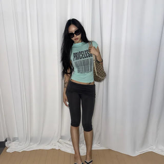 PARIS Shirred Capri Leggings 2CO