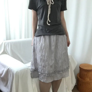 PANEL GORE MIDI SKIRT