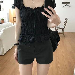 Betty Shirring Blouse (2 colors)