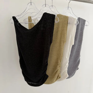 Hermès Off-Shoulder Shirred Slim T-shirt
