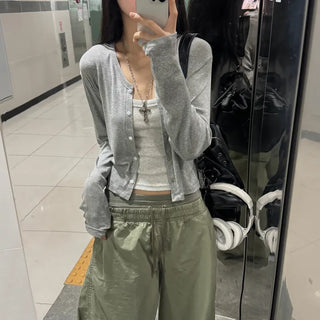 [Arm Fat Cover] Lena V-Neck Loose Cardigan