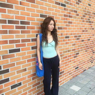 Training Bootcut Elastic Waist Loose Fit Long Pants