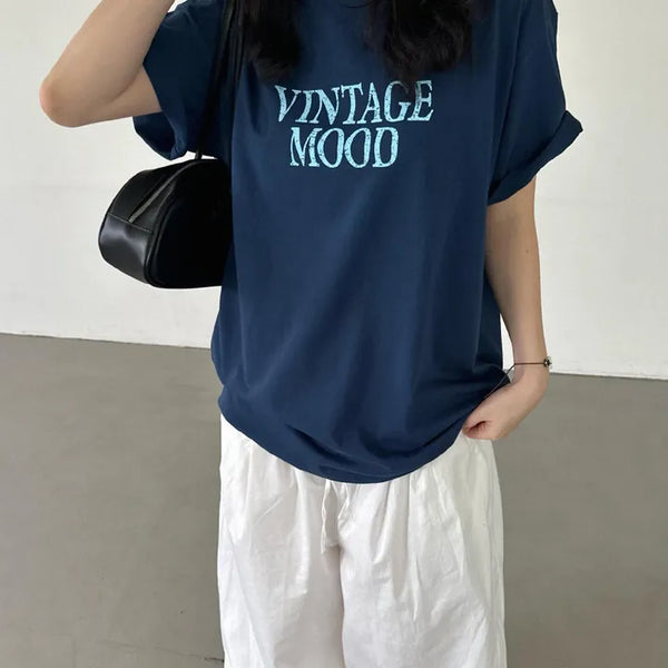 [Unisex] Mood Oversized Short Sleeve T-shirt (4 colors)