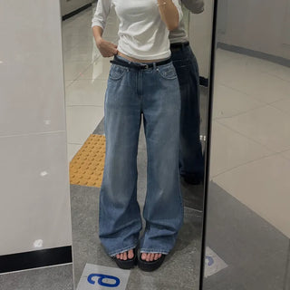 [26SS] Mid-low Waist Straight Bootcut Pants