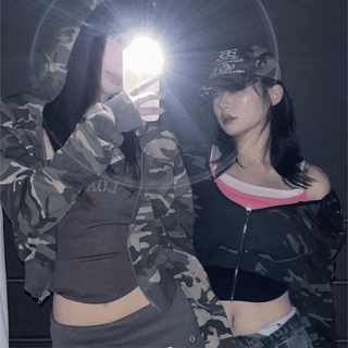 leopard crop hoodie