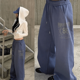 Banding Stud Wide Pants