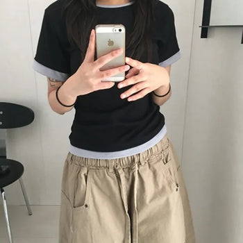 *One-piece* Vivi Layered Short Sleeve Tee