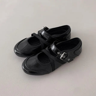 Mary Jane Banding Buckle Sneakers Flat Strap Casual Unique Athletic Shoes Season Vintage Shoes
