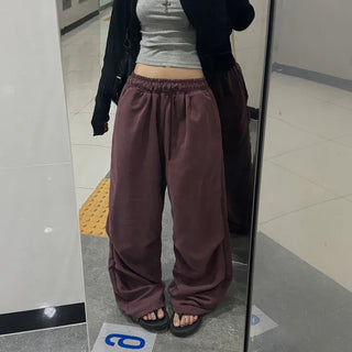 [26FW] Curved Washed Oversized Tracksuit