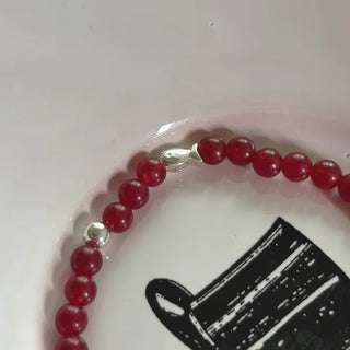 Fish Ball Carnelian Natural Stone Banding Bracelet Urethane Cord Friendship Bracelet Gift