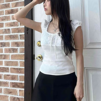 High-Waisted Wrap Belt Set with Built-in Shorts Skirt-Shorts Mini Skirt