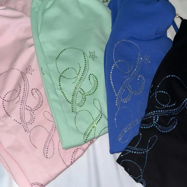 Pastel Color Hotfix Pants