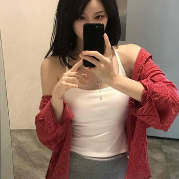 Built-in Bralette Cup Padded Square Neck Slim Fit Strap Sleeveless Top