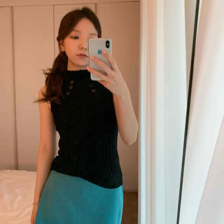Low-Rise A-Line Elastic Layered Shorts Mini Skirt