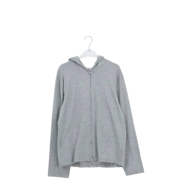 Nuvea Basic Slub Two-Way Zip-Up Hoodie