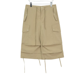 Elise Nylon Wide Capri Bermuda Pants