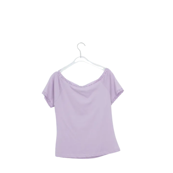 Veilah Lace Off-Shoulder Short Sleeve Tee