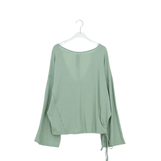 Roela Summer See-through Deep V-Neck Long Sleeve Tee
