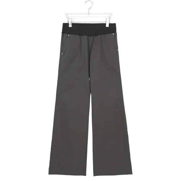 Drea Banding Cotton Wide Bootcut Pants