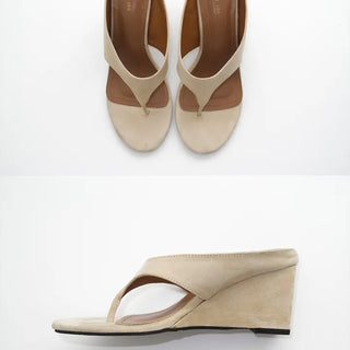suede flip flops