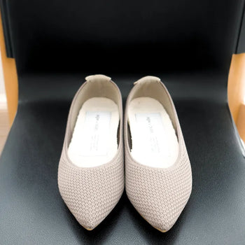 stiletto knit flat shoes (2c)