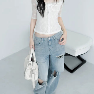 vintage wide denim pt (3size)