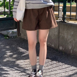 Elastic Waist Corduroy Shorts 3 oz