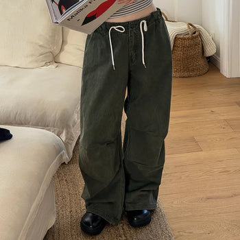 Selection Parachute Washed String Wide Pants