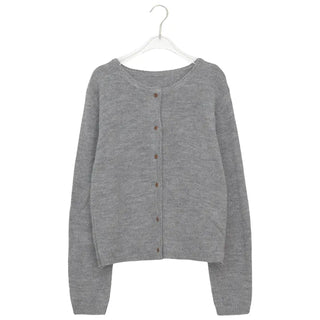 Woolden Round Knit Long Sleeve Cardigan