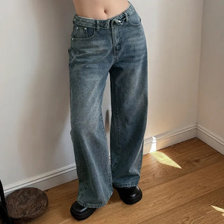 Night Roll-up Wide Denim Pants