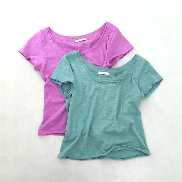 slub u-neck t(4colors)