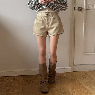 Tibe Non-stretch Cut-in Cotton Shorts