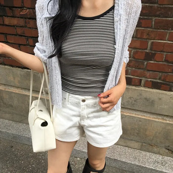 Liz Striped Sleeveless Top