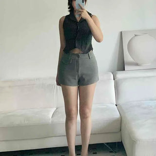 *Transitional Season Thickness* Body-Fit Pocket Slim Stretch Shorts