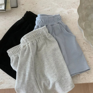 Babyl Waffle Elastic Waist Shorts