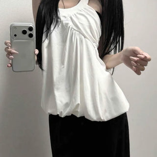 Halter Neck Shirred Strap Delicate Fit Mini Dress