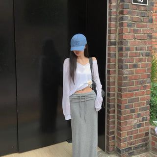 Art Folding Long Skirt