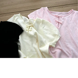 slim keyhole knit top(3colors)