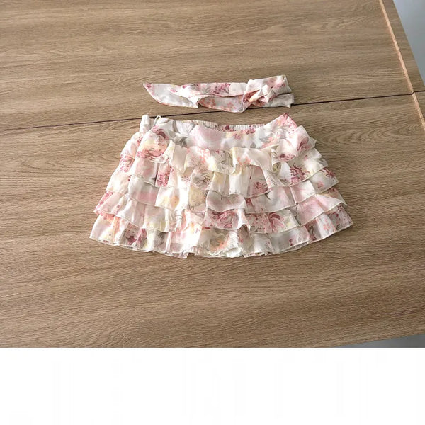 ribbon ruffle shorts(2colors)