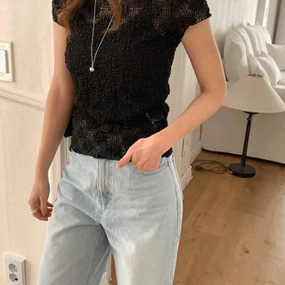 Bijou Crochet Tee