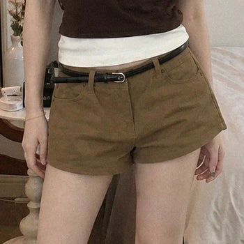 Ballet Low-Rise Cotton Shorts