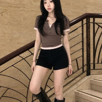 Mochi Spandex High-Waisted Slim Shorts