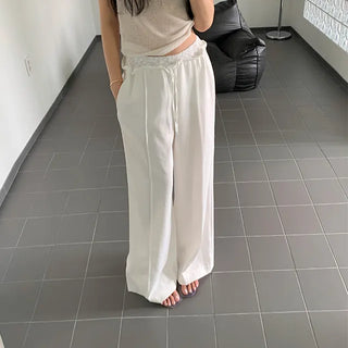 Linen Lace Sagging Pants