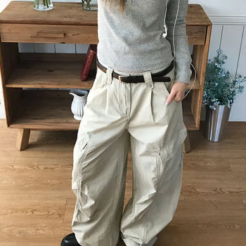 Digest Pintuck Cargo Wide Pants