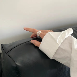Layre Multi-Line Volume Ring