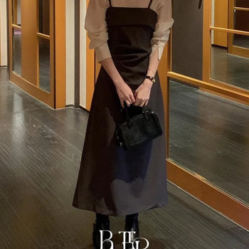 Nez Sleeveless Dress, Shirred Bustier Sleeveless Long Dress Layered Wedding Guest Look 1 Color
