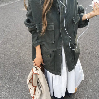 Delices Washed Denim Field Jacket